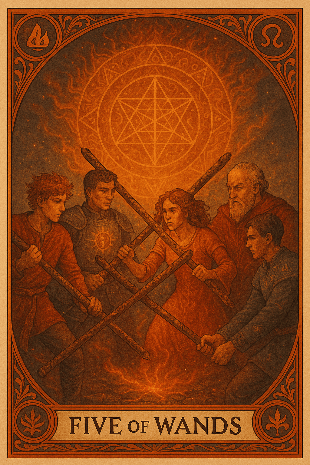 Five of Wands